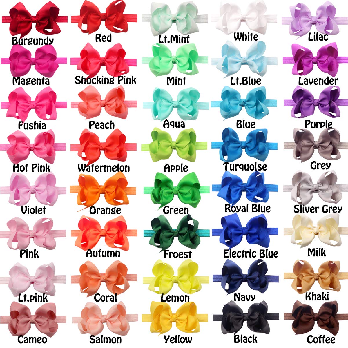 Celllot headbands in bright color variety for easy outfit coordination
