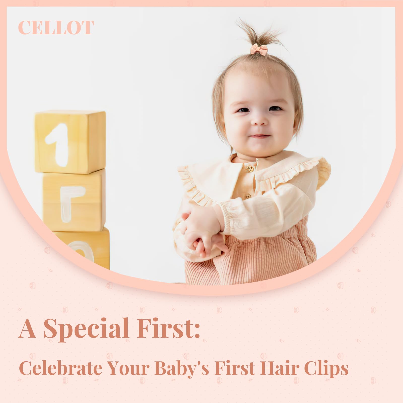 CÉLLOT mini bow clip closeup shows delicate 1.3 inch design.