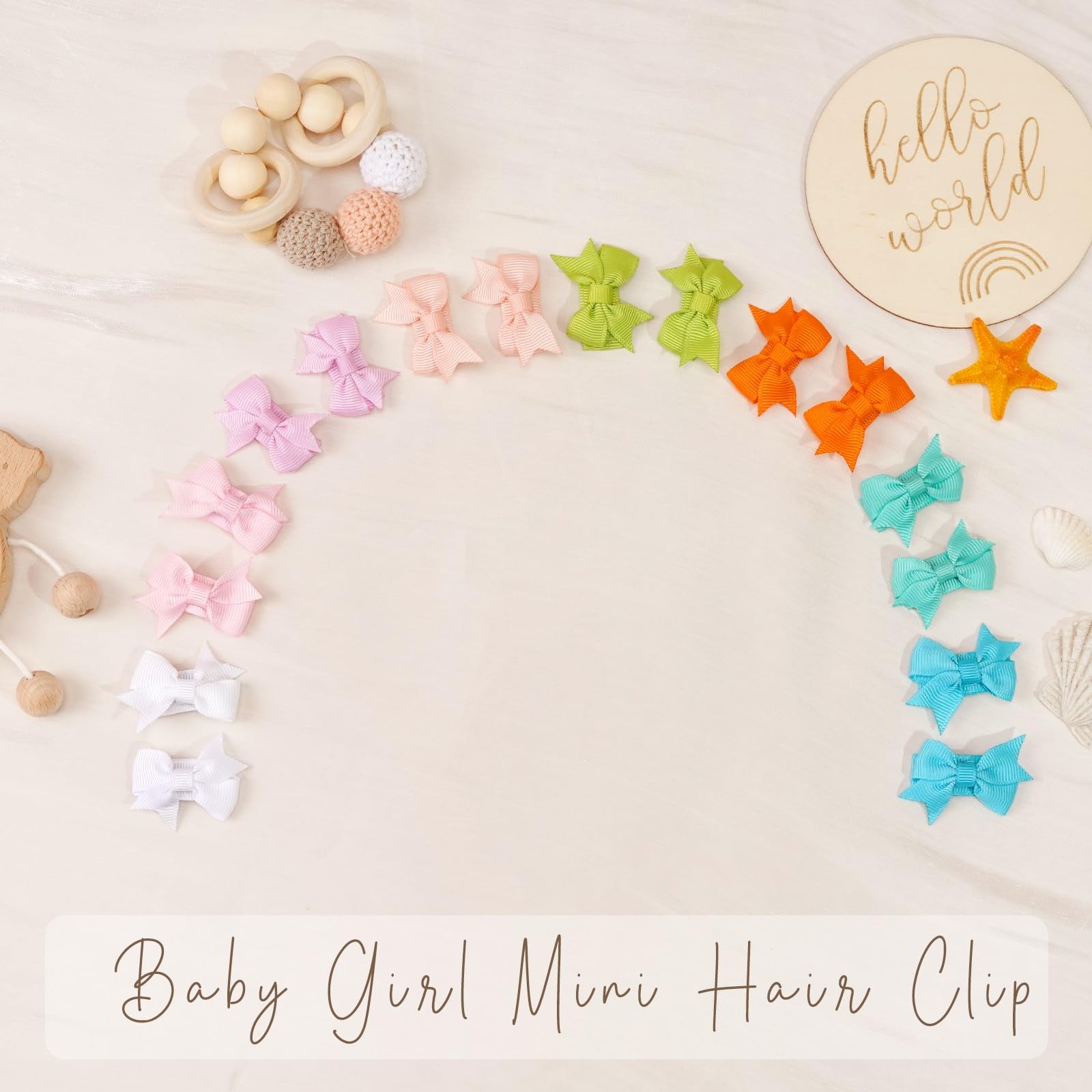 CÉLLOT non-slip ribbon clip design keeps newborn wisps in place during wear.