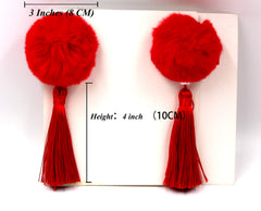 CÉLLOT pom-pom bow tassels highlight playful look and easy dress-up use