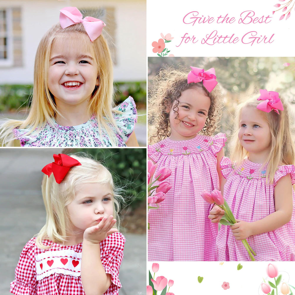 Celllot rainbow hair bows metal clip detail for active styles