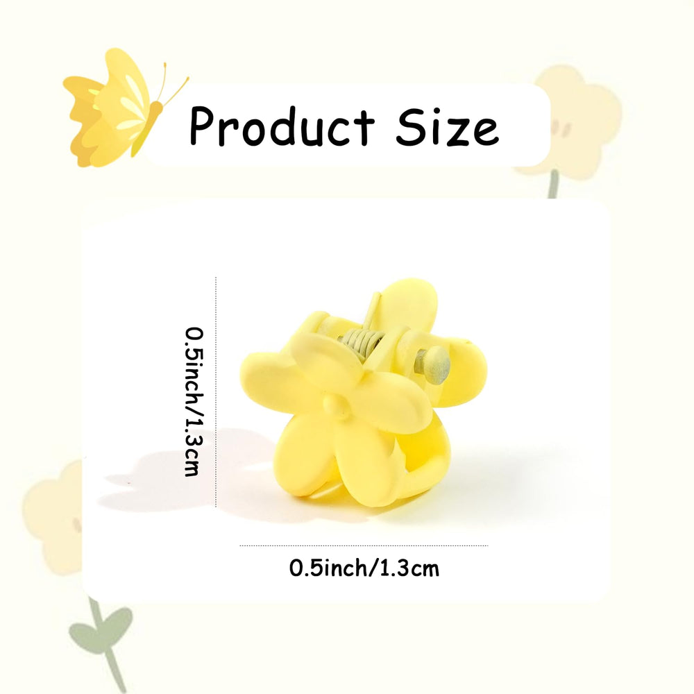 CÉLLOT shiny plastic clips with flower design catch light for playful sparkle.