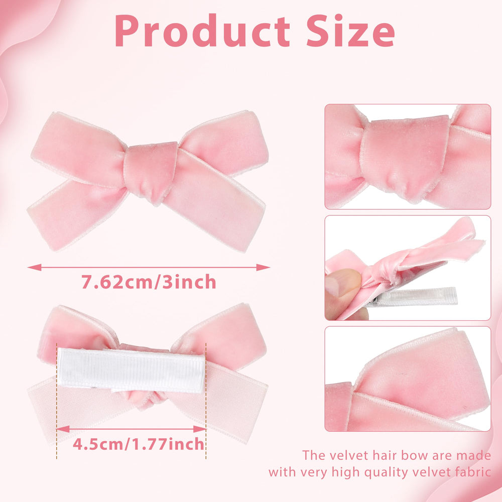 CÉLLOT Velvet Bow clip closeup shows fully lined grip