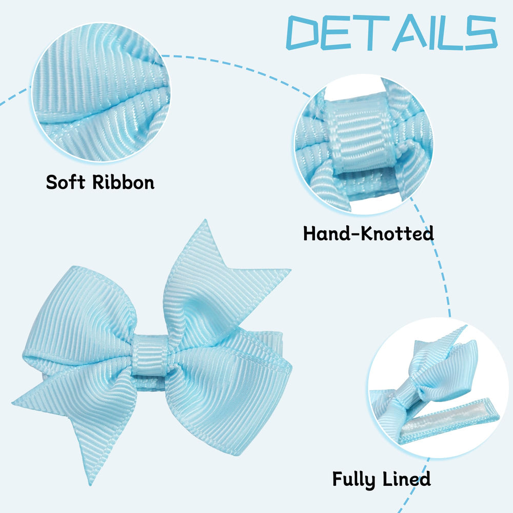 CÉLLOT 2-inch baby bows on clip, ideal for delicate infant hairstyles