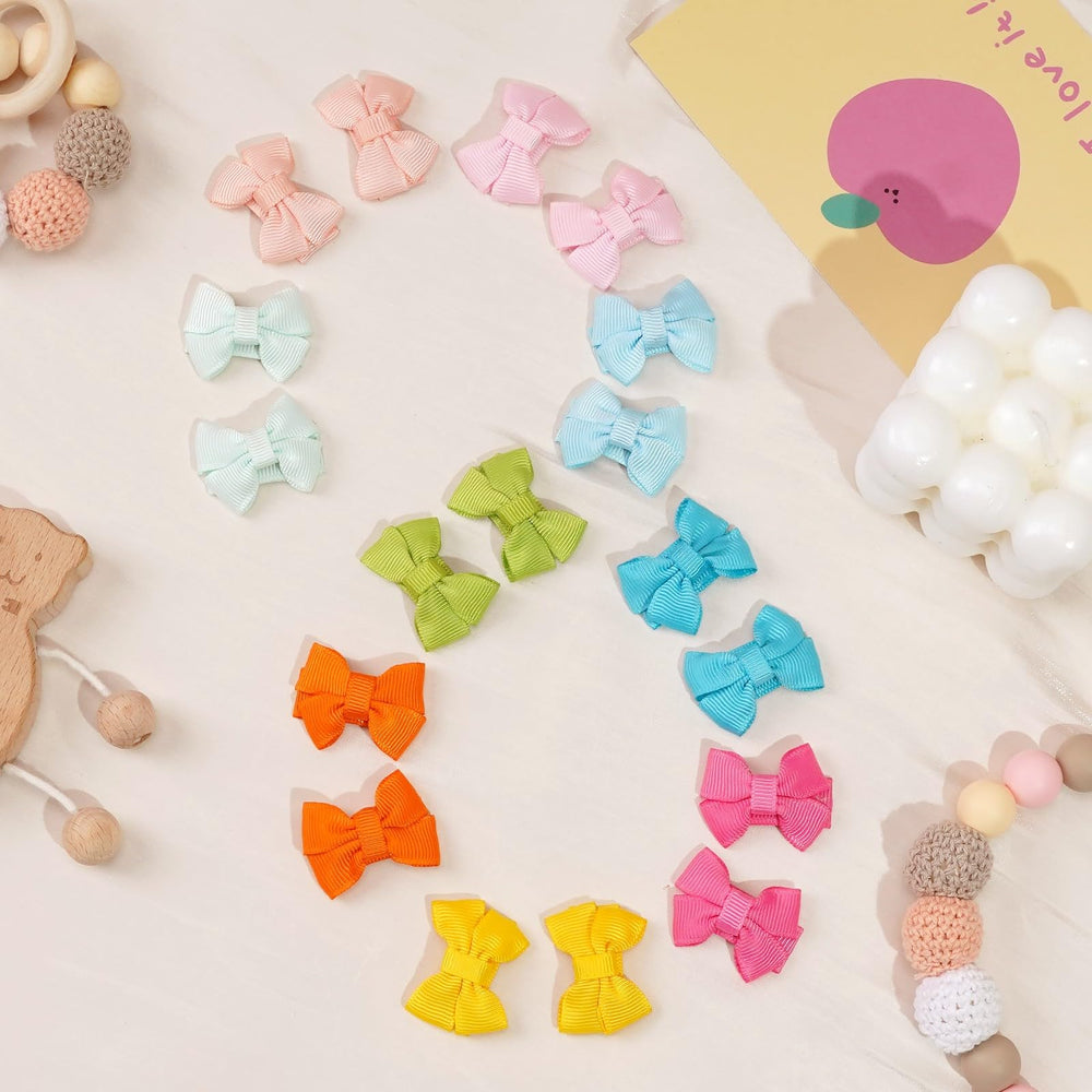 Cellot mini bows measure about 1.3 inches for delicate styling