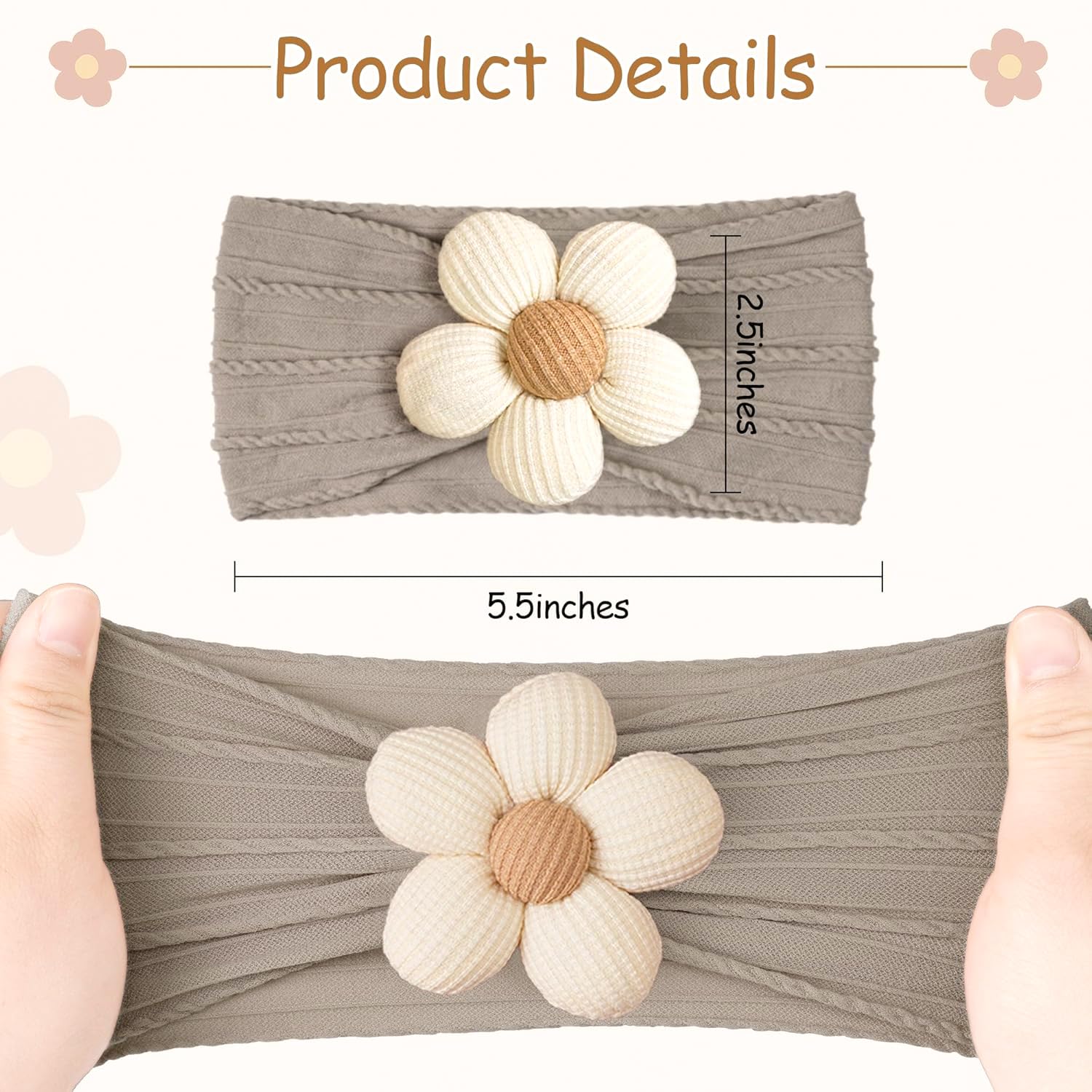 Cellot headbands stretch demonstration showing secure yet gentle fit.