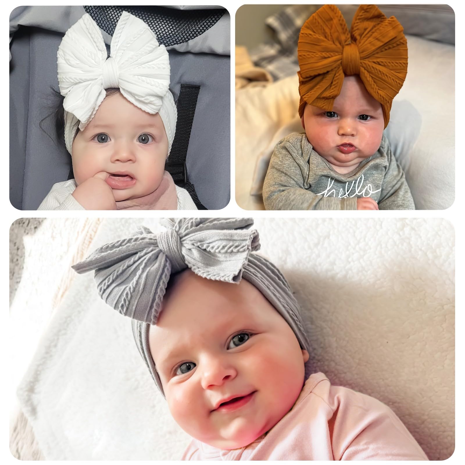 CÉLLOT cellot-baby-headband-elastic-fit demonstrates stretchable design that fits various head sizes