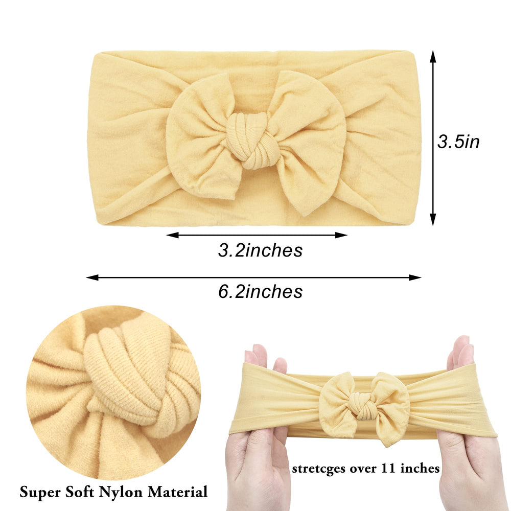 CÉLLOT baby headbands with hair bows match outfits easily.