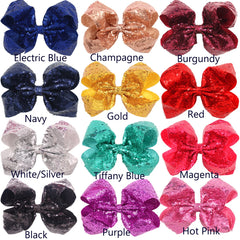 Cellot big bow clip alligator closeup ideal for party-ready hairstyles.