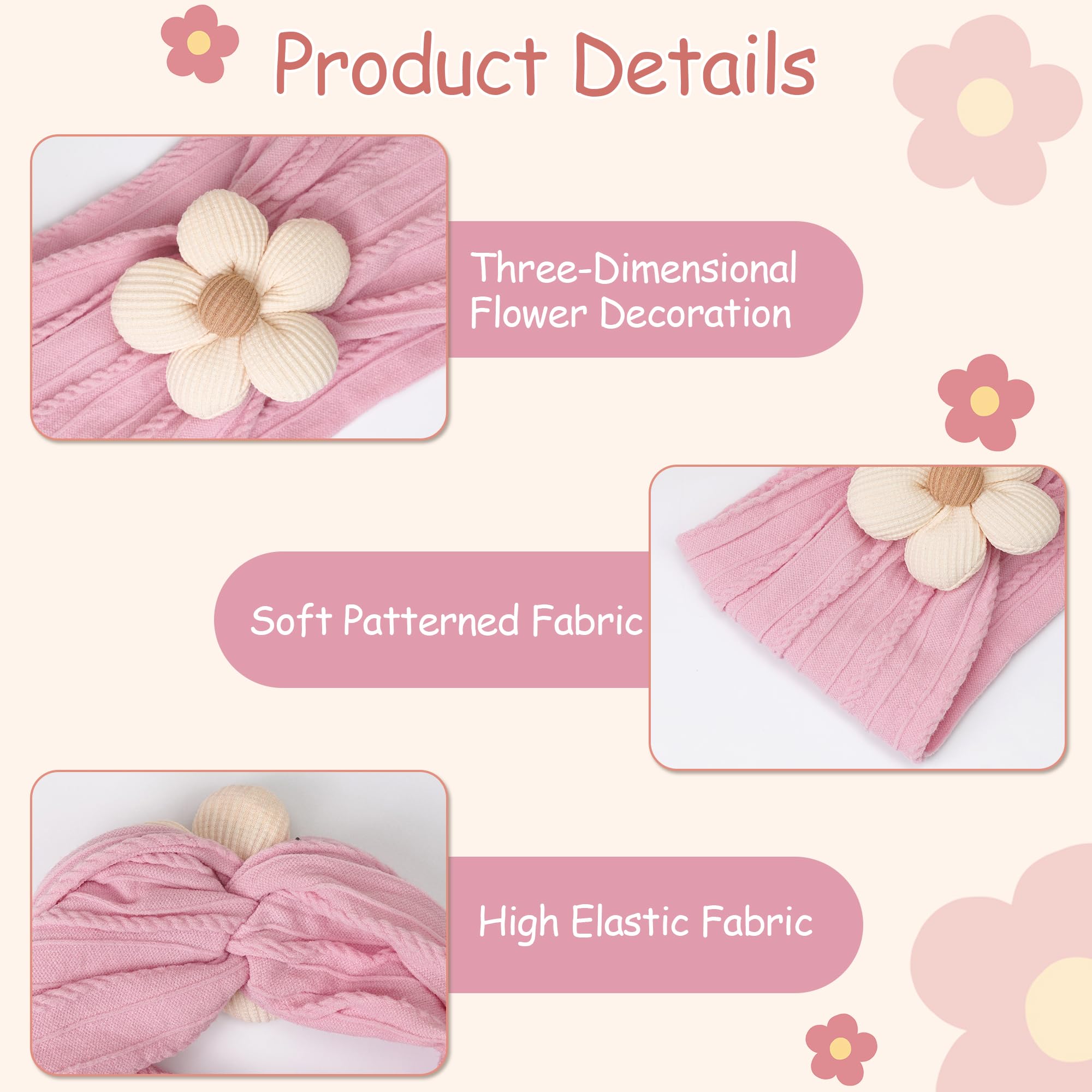 CÉLLOT flower headbands close up showing durable embellishments that hold shape after washing.