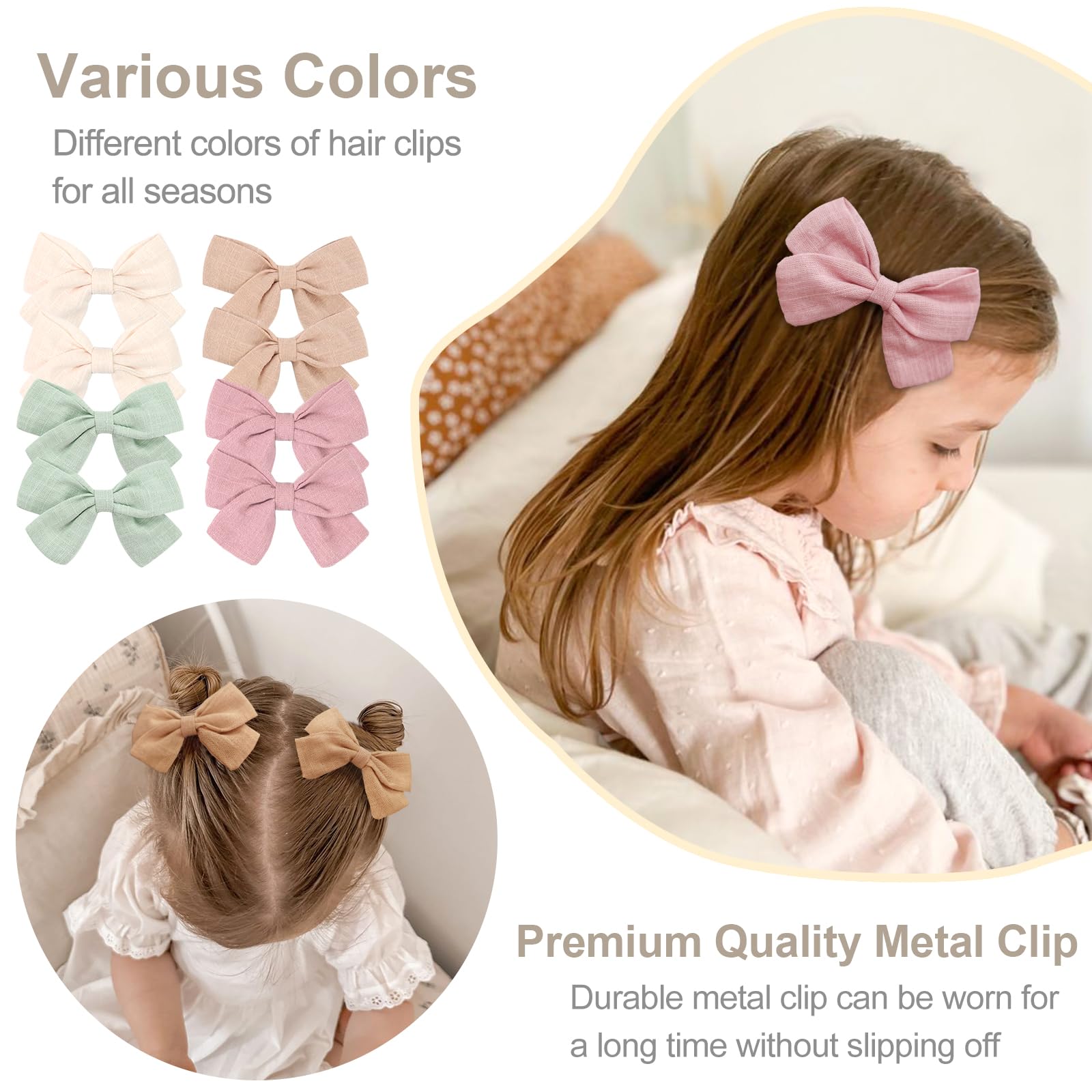 Cellot bows ideal for pigtails or ponytails and daily outfits.