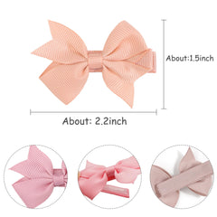 Celllot grosgrain bows close-up fully-covered clip for a neat look.