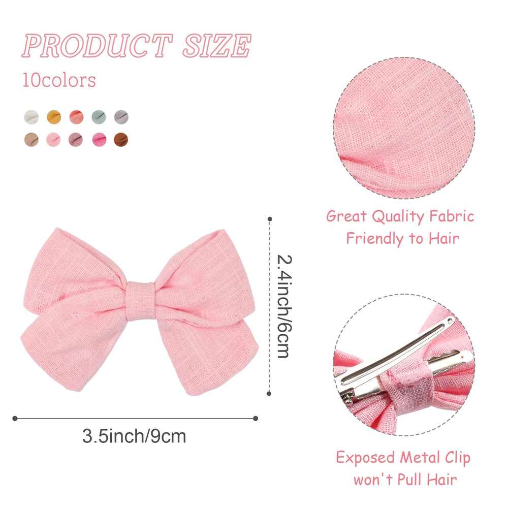 Cellot hair bows with removable clips for versatile styling options.