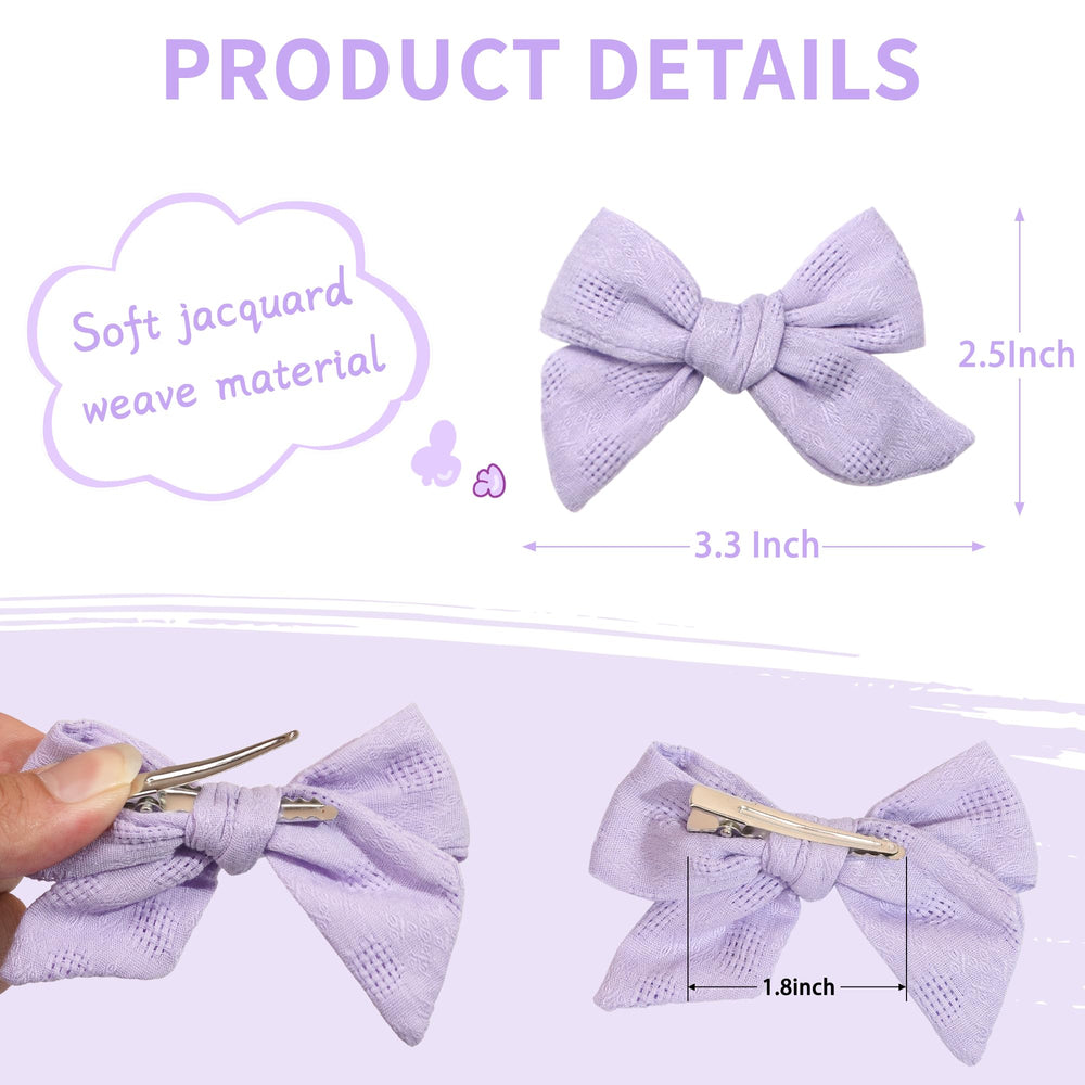 CÉLLOT 3.3-inch bows shown ready for pigtails and ponytails