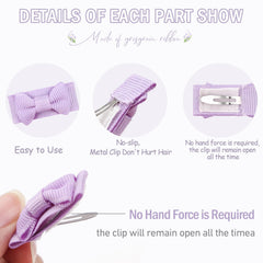 CELLOT mini bows clip 1.25-inch size ideal for fine baby hair