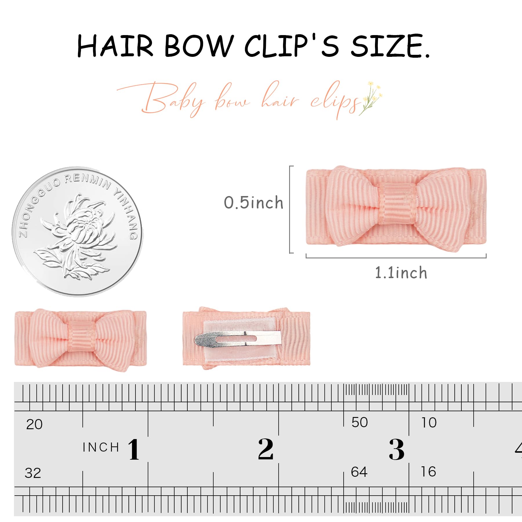 CELLOT mini bows clip color collection shows 45 colors for coordinating outfits