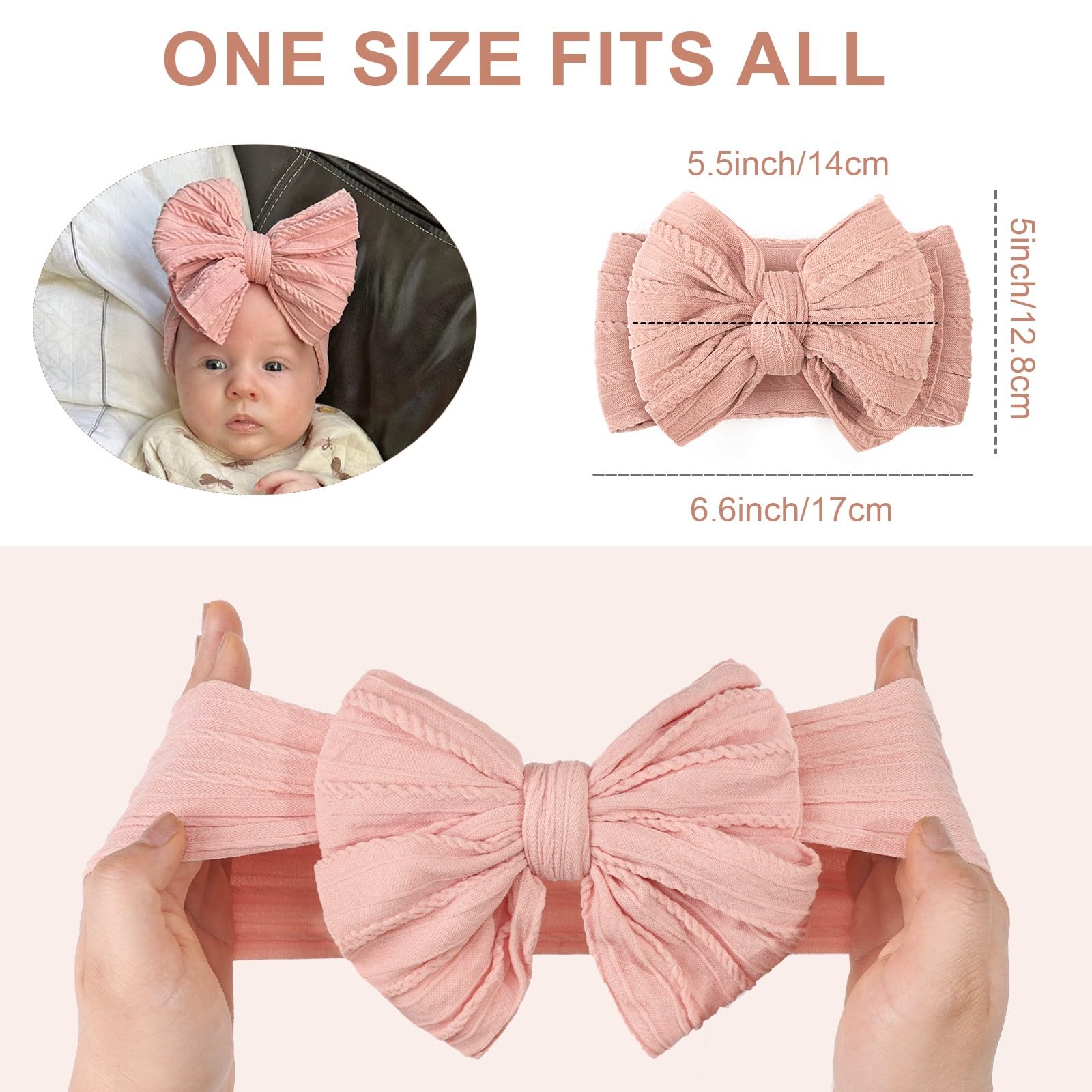 CÉLLOT cellot-soft-nylon-material-headbands highlight ultra-soft fabric for gentle comfort on baby's skin