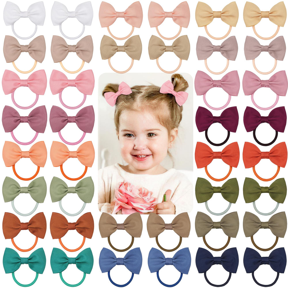 Cellot toddler hair accessories 40pcs pastel bows pack for versatile styling