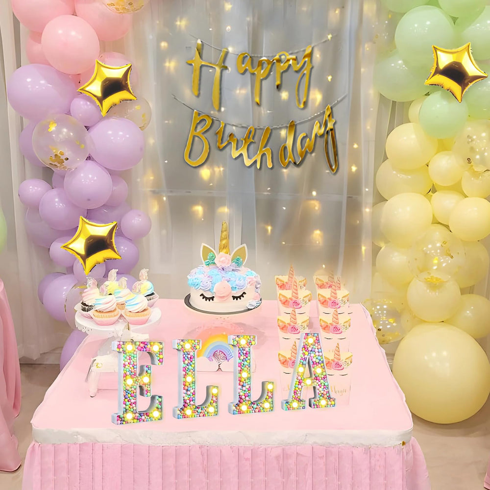 CELYANRAL table centerpiece in pastel tones for birthday celebrations