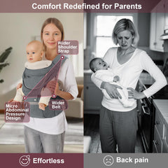 Cemobene hip-seat view shows secure seating for toddlers on outings.