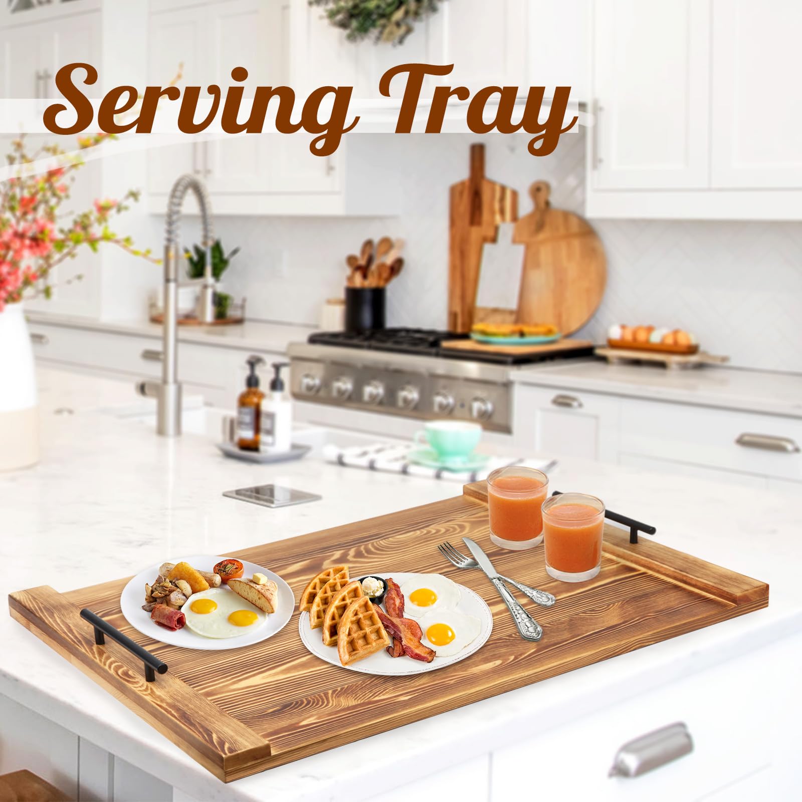Cenleoha wood stove cover helps protect surfaces when burners are cooled and unused.