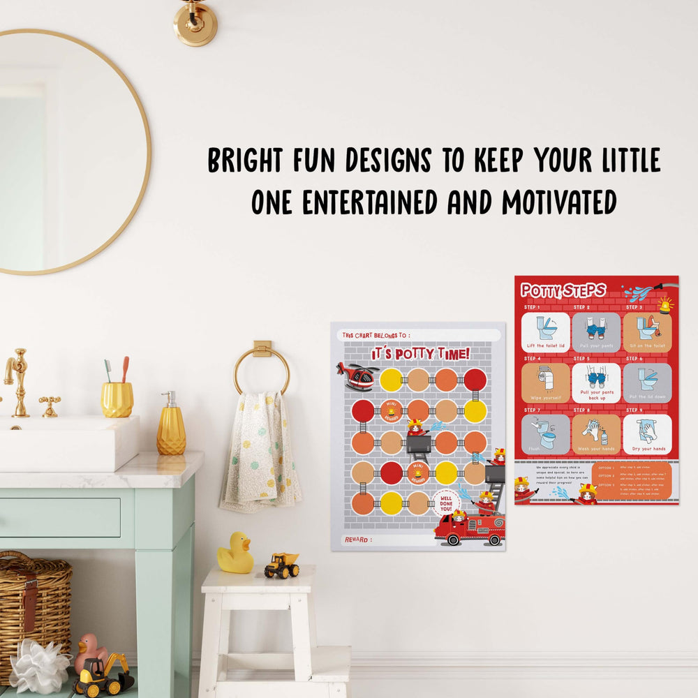 Central 23 Fire Engine chart on sturdy, durable paper stands up to messes.