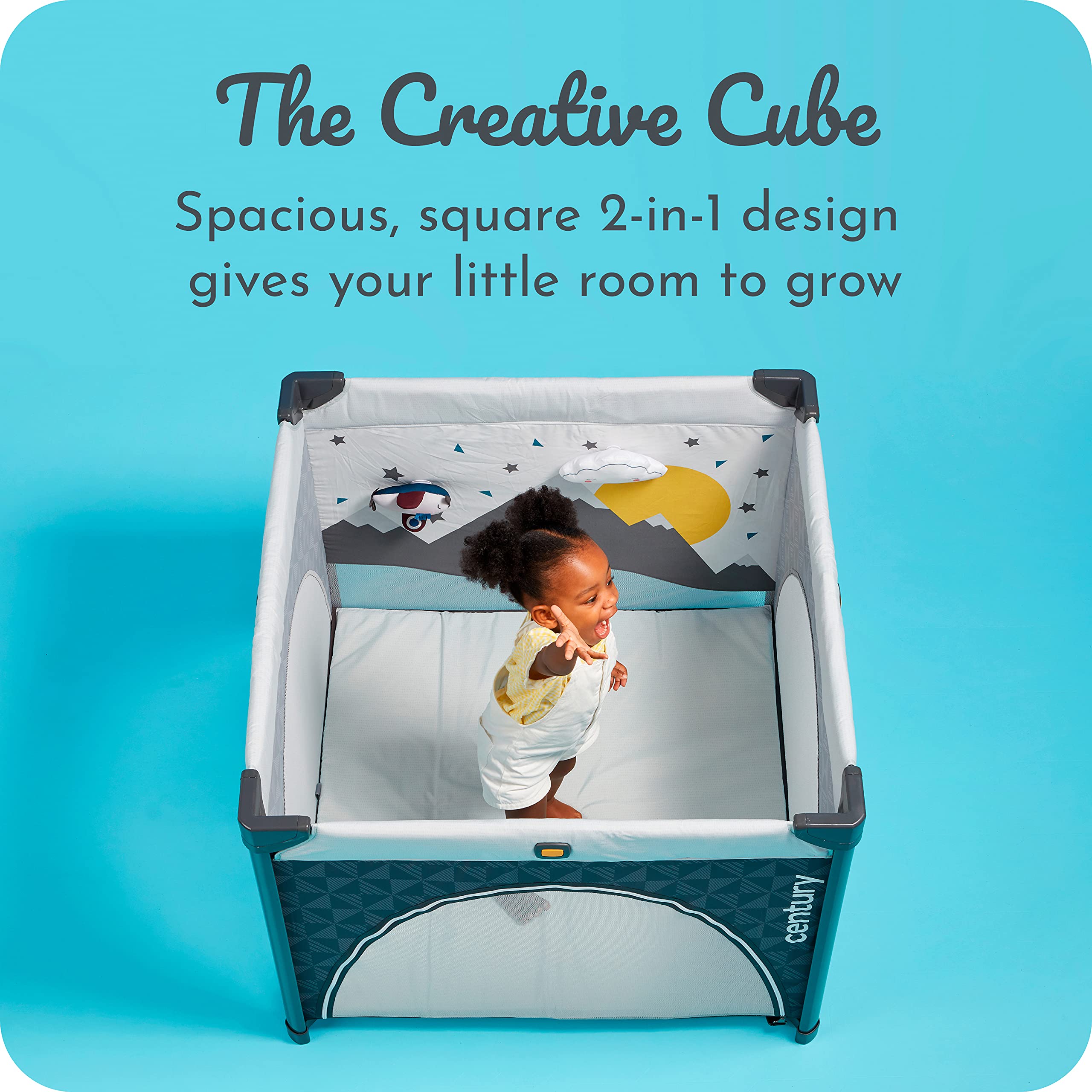 Century Play On zippered-door feature enabling easy in-and-out during play sessions.