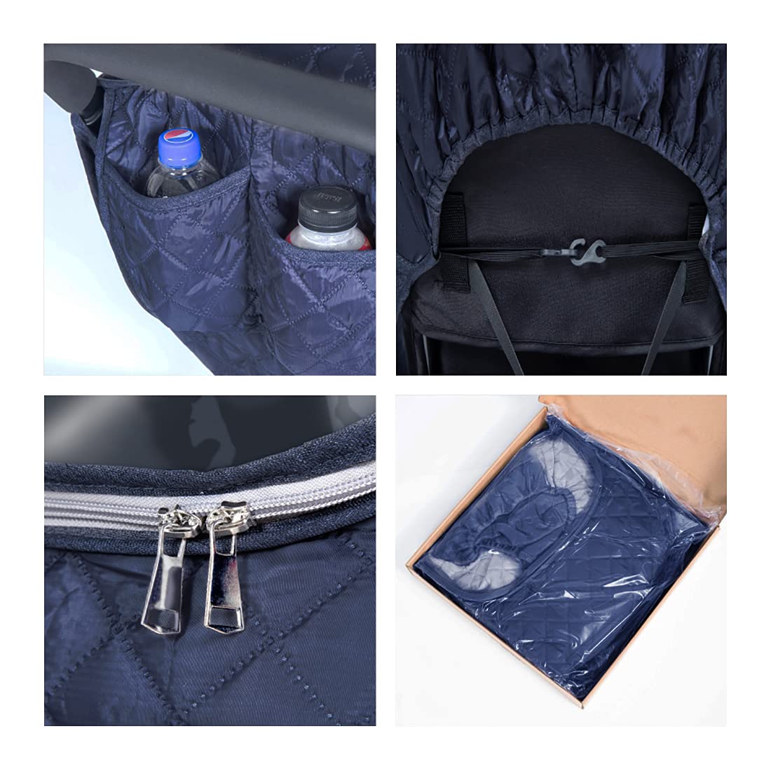 Cepairng air holes promote ventilation while keeping cold out during strolls