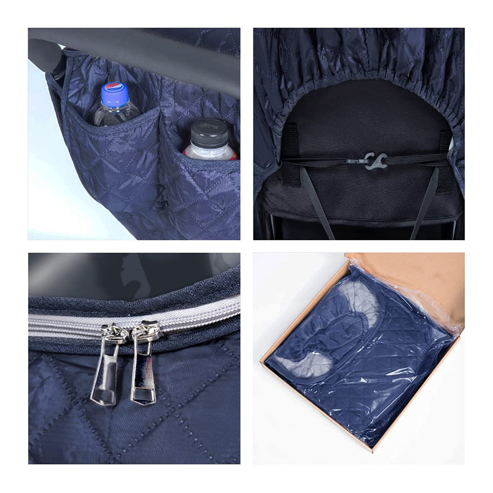 Cepairng air holes promote ventilation while keeping cold out during strolls