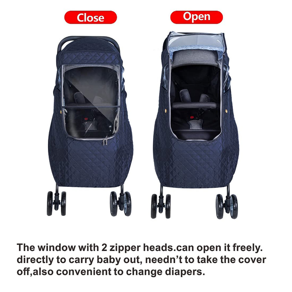 Cepairng window open view demonstrates easy diaper changes without removing shield