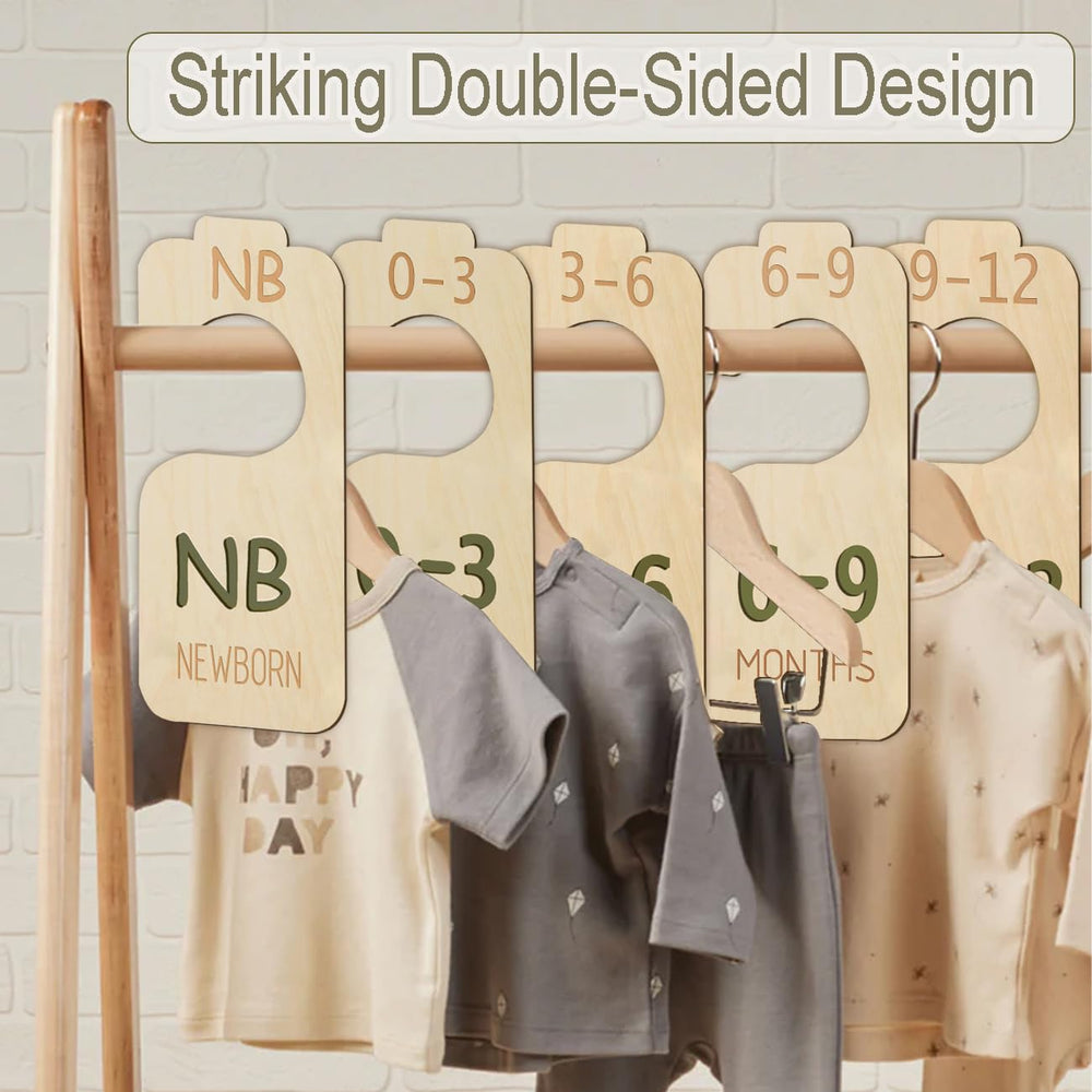 Cephira baby closet divider wood warm texture enhances nursery decor while staying practical.