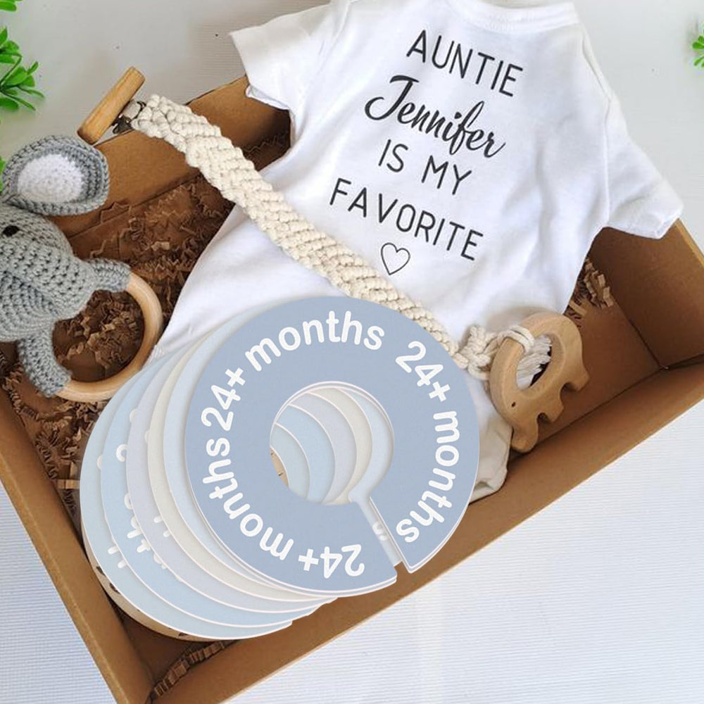 Cephira baby closet dividers 24-month marker helps prepare for next size.