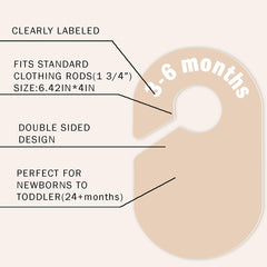 Cephira baby wardrobe organizer in use during a morning routine.