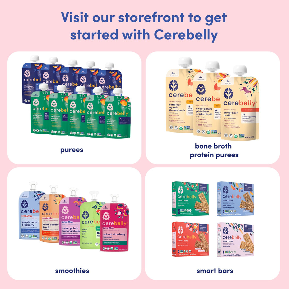 Cerebelly easy-close cap enables mess-free mealtime