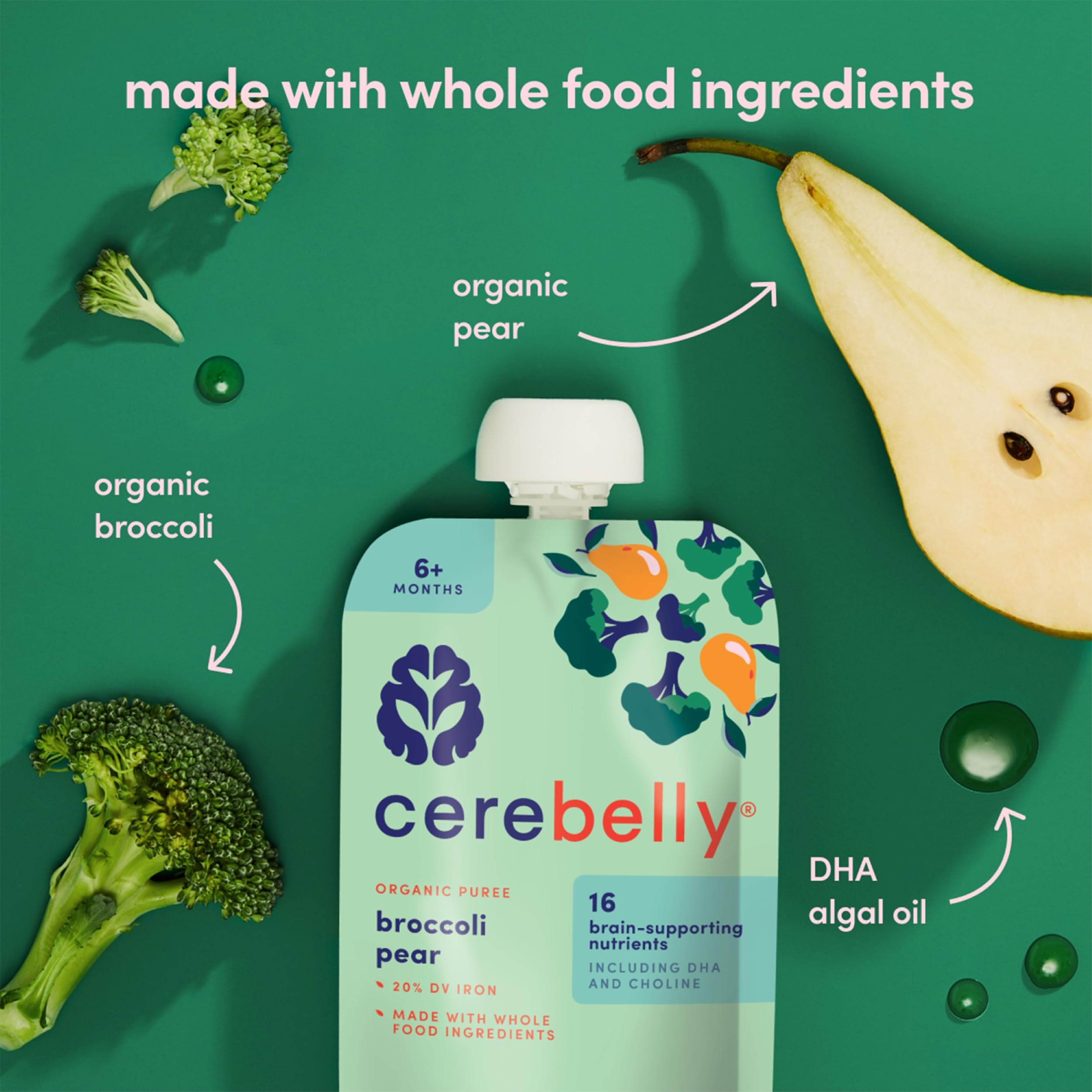 Cerebelly stage-1-3 pouch pictured as a toddler snack option.