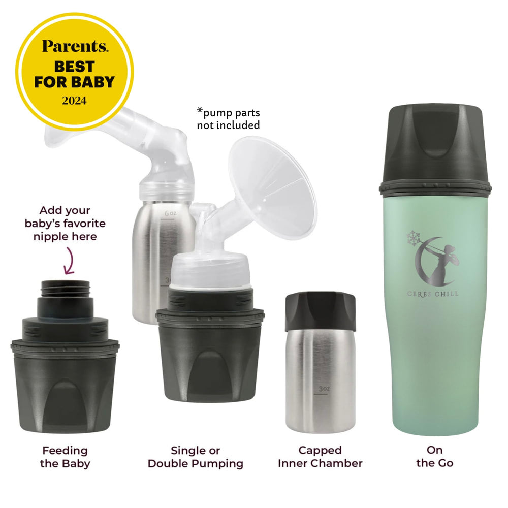 CERES CHILL demi-size container discreetly fits in small bags for travel.