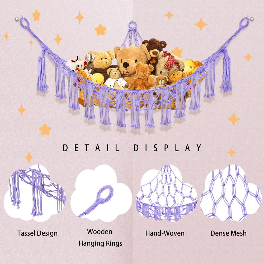 CERETIA purple kids room decor showcases vibrant storage and style.