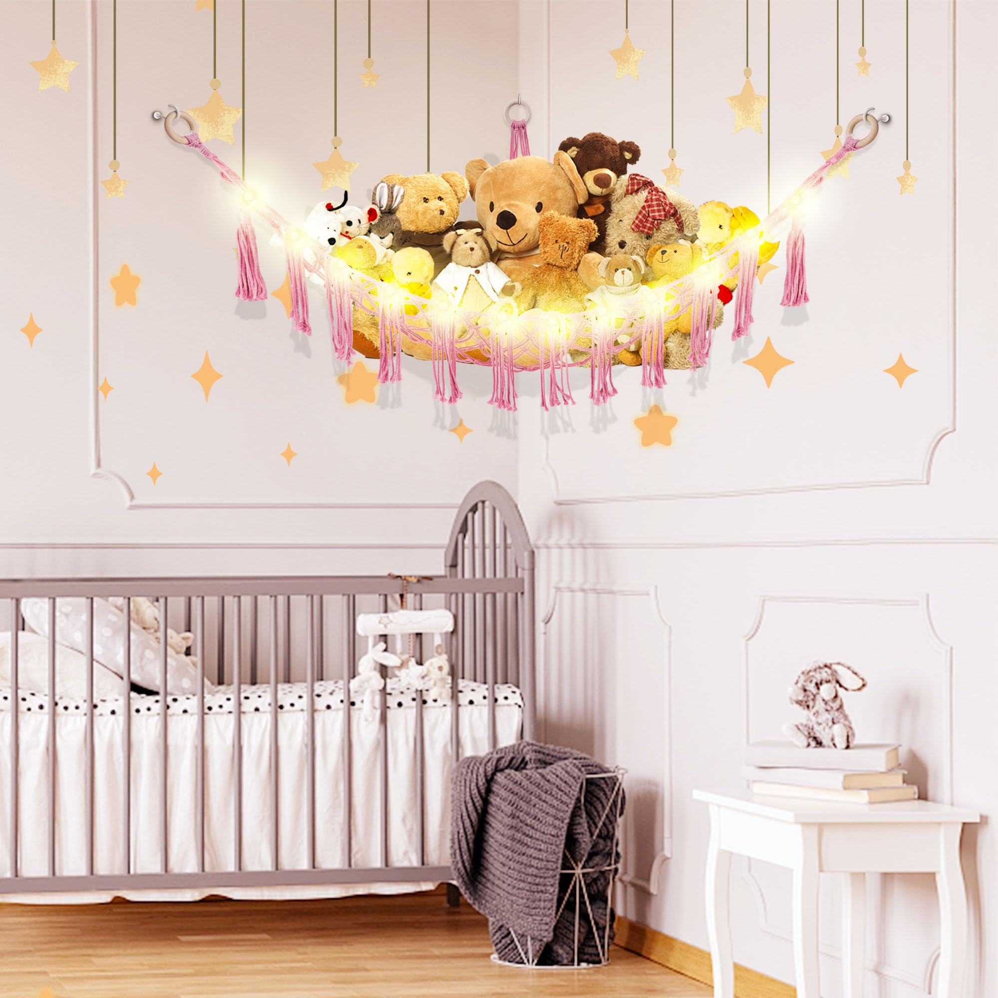 CERETIA LED light string 78in adds soft glow for nighttime companionship
