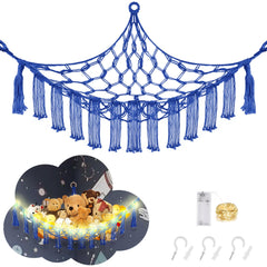 CERETIA stuffed animal hammock corner mount showcasing space-saving storage