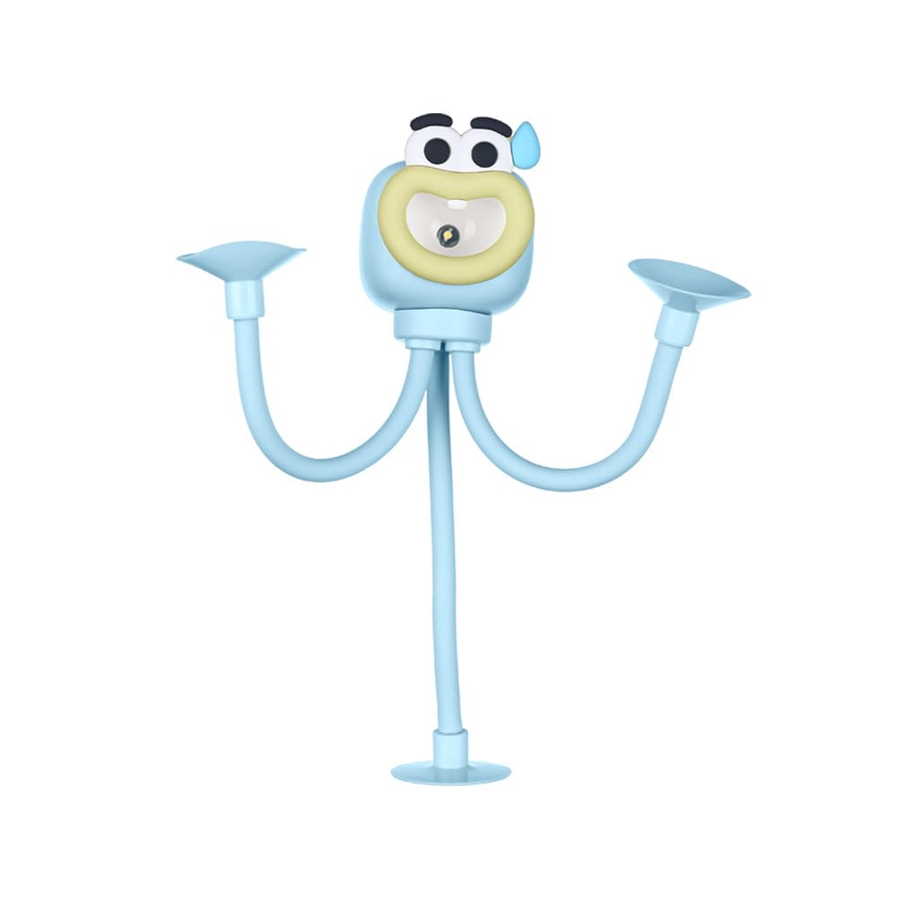 CERF ROUGE cute suction night light with bendable arm for versatile bedside placement.