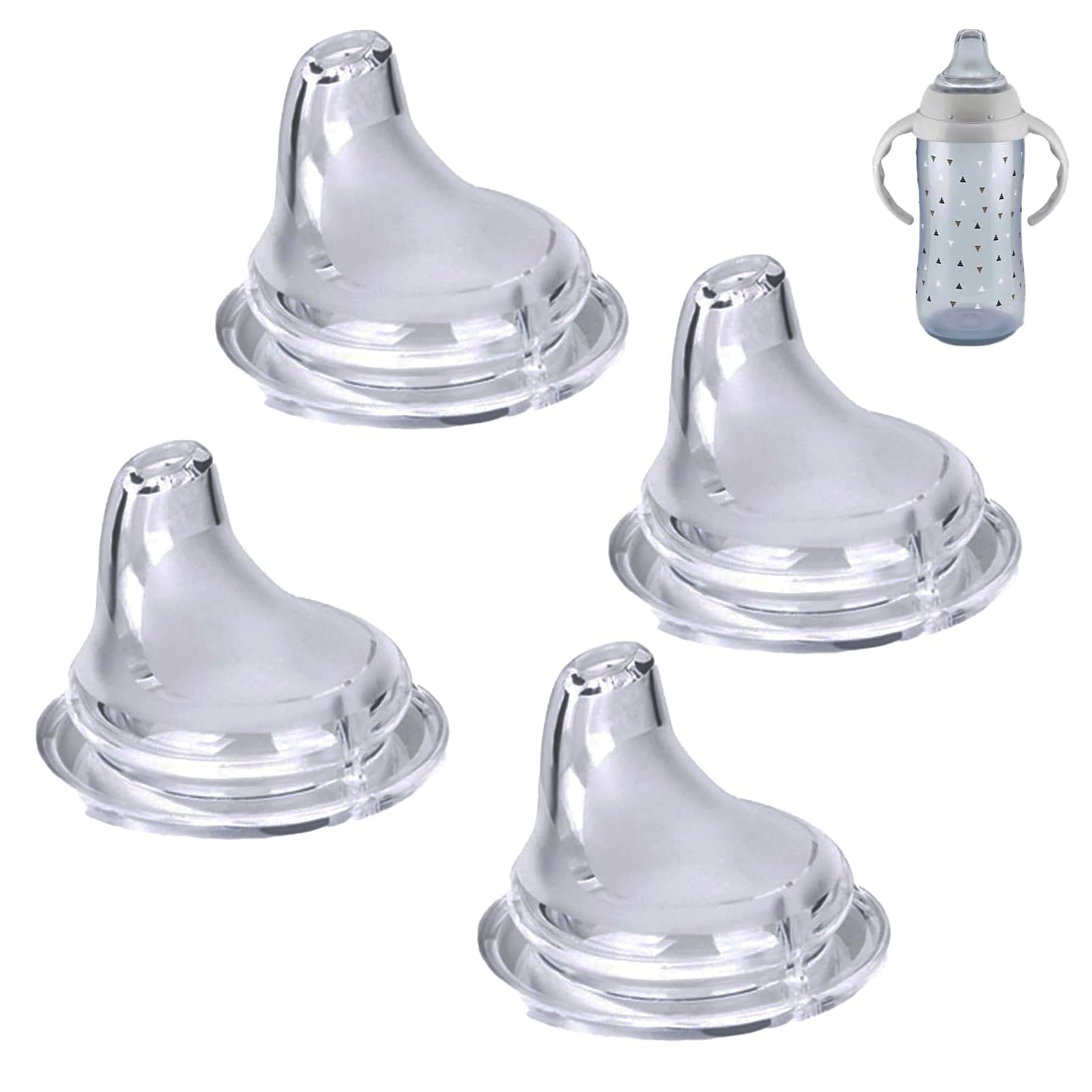 Cert Leidis spout close-up in soft silicone for gentle, comfortable sipping.
