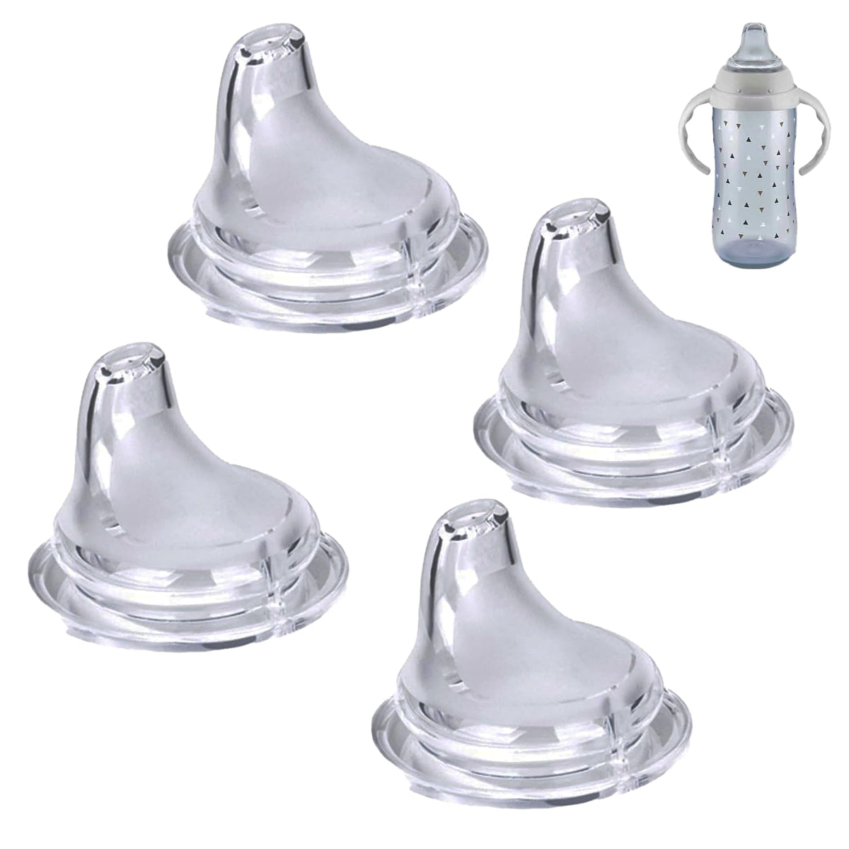 Cert Leidis spout close-up in soft silicone for gentle, comfortable sipping.