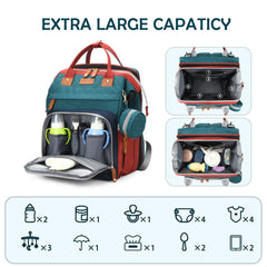 CESAILT diaper bag foldable changing station ready for on-the-go diaper changes.