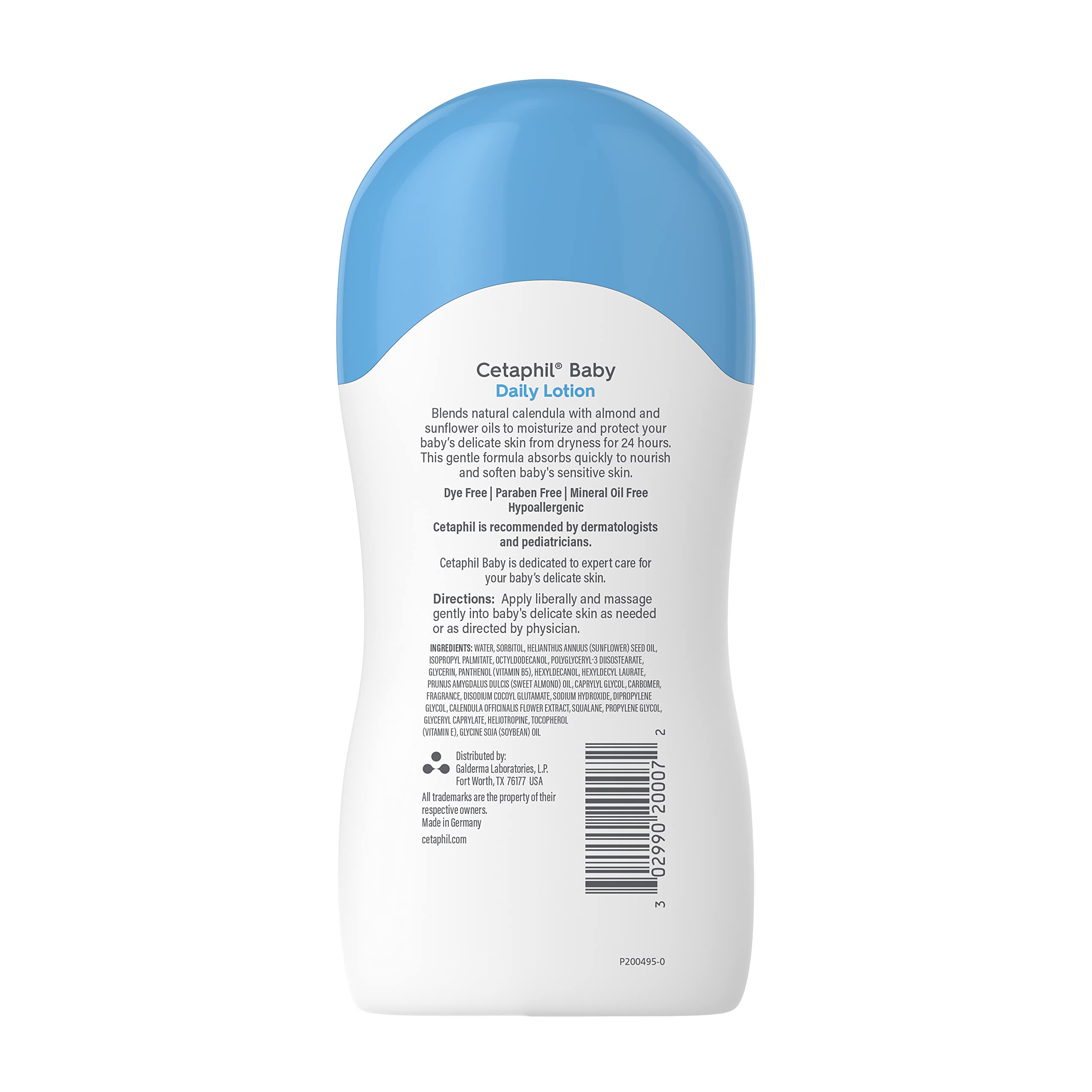 Cetaphil Baby Daily Lotion safe and gentle care for delicate baby skin.