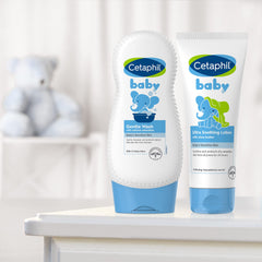 Cetaphil Baby Ultra Soothing Lotion fragrance-free-label communicates fragrance-free, hypoallergenic care.