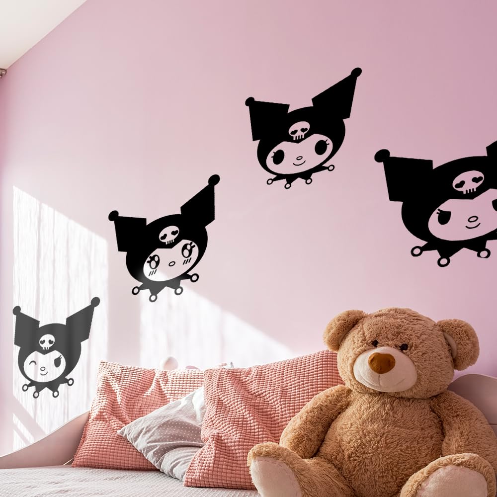Ceybo Kuromi decor on wall enhances room personality with color.