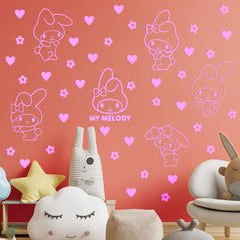 Ceybo My Melody pink door accent enhances nursery decor with a warm vibe.