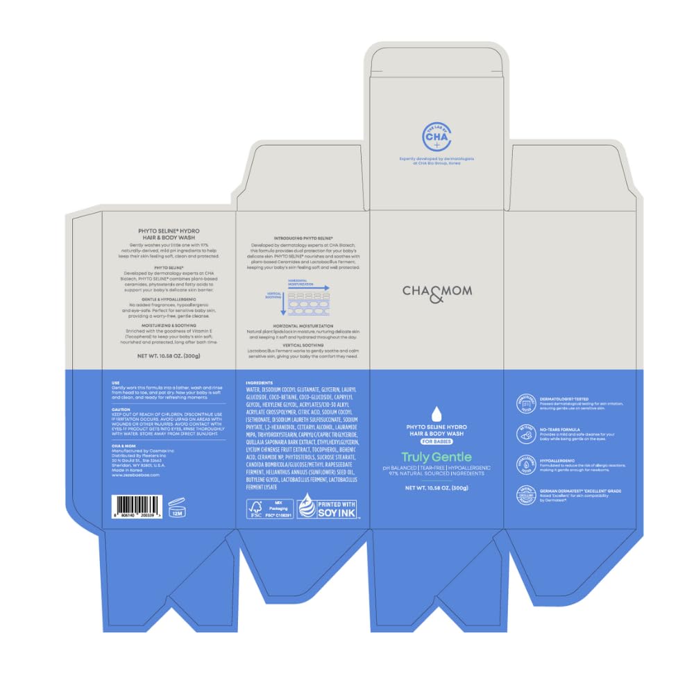 Cha&Mom Head-to-Toe Baby Wash 3-in-1 use for hair and body