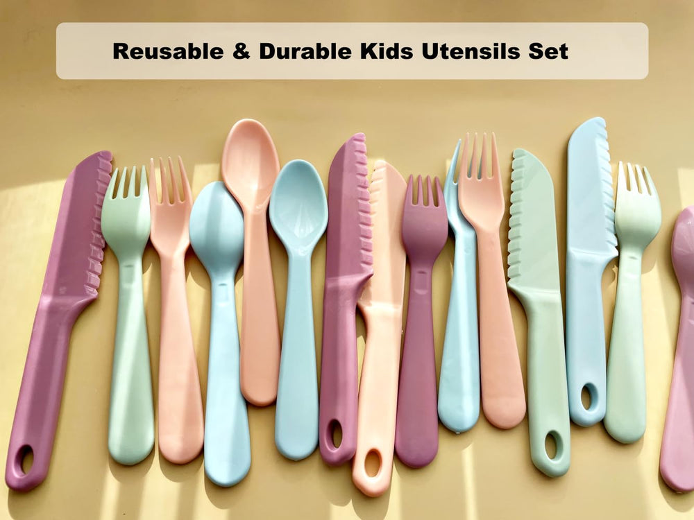 ChaLeeMoo BPA-free plastic utensils emphasize safe non toxic design for children's meals