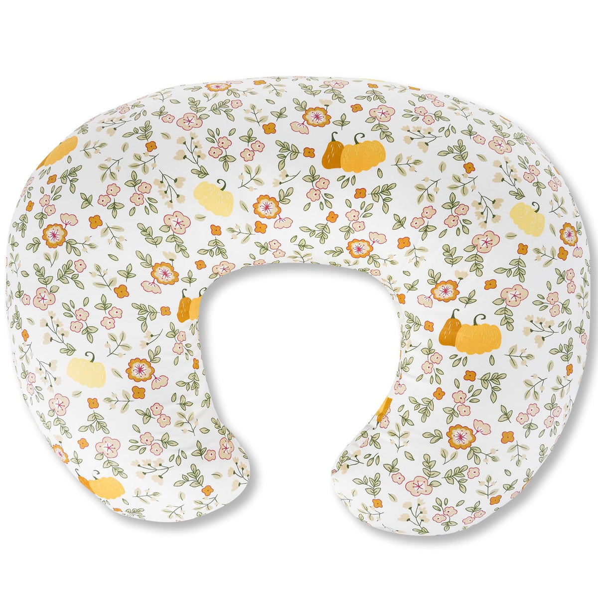 CHANGX3KB nursing pillow with flower beige cover provides easy feeding support